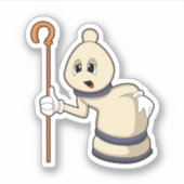 Schachspiel Bischof von Schach Aufkleber (Vorderseite)