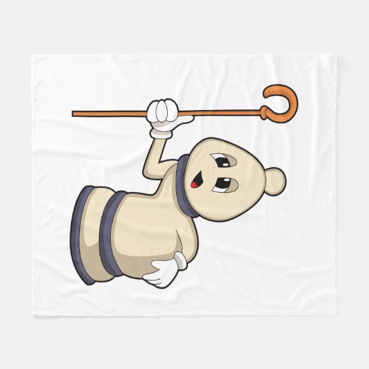 Schachspiel Bischof von Schach Fleecedecke (Vorderseite (Horizontal))