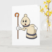 Schachspiel Bischof von Schach Karte (Gelbe Blume)