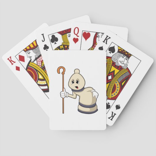 Schachspiel Bischof von Schach Spielkarten (Rückseite)
