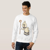 Schachspiel Bischof von Schach Sweatshirt (Vorne ganz)