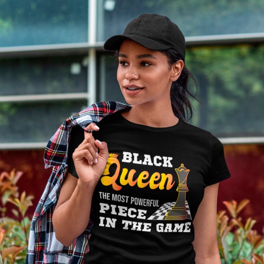 Schachspiel Black Queen Die mächtigsten afrikanisc T-Shirt