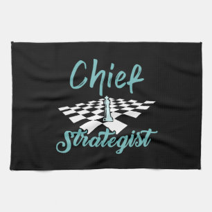 Schachspiel des Chefstrategen Ich gewinne dieses Geschirrtuch