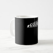 Schachspiel-Evolution Kaffeetasse (Vorderseite Links)