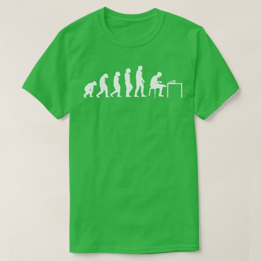 Schachspiel Evolution Schach 2 T-Shirt (Design vorne)