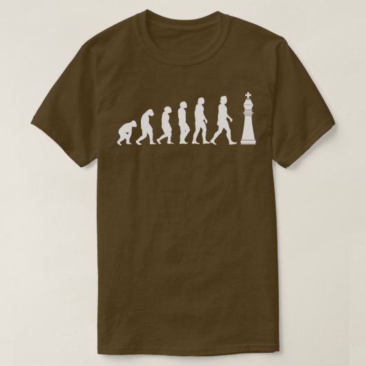Schachspiel Evolution Schach 2 T-Shirt (Design vorne)