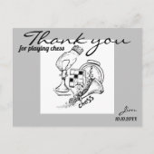Schachspiel Grafik Postkarte (Vorderseite)