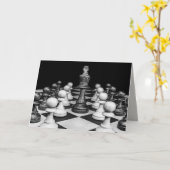 Schachspiel-Grußkarte Karte (Gelbe Blume)