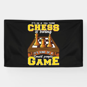 Schachspiel ist ein kluger Schachspieler Banner