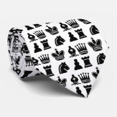 Schachspiel Krawatte (Gerollt)