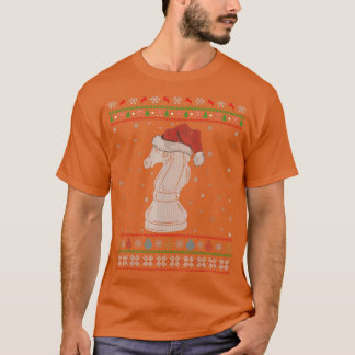 Schachspiel Lover Xmas Lights Santa Schach Ugly Ch T-Shirt