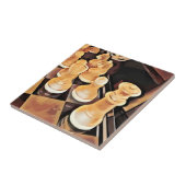 Schachspiel Original Abstrakte Kunst Fliese (Seite)