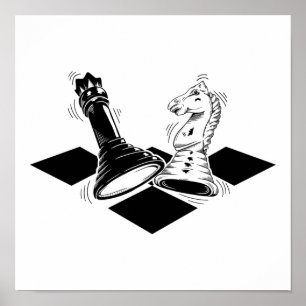 Schachspiel Poster