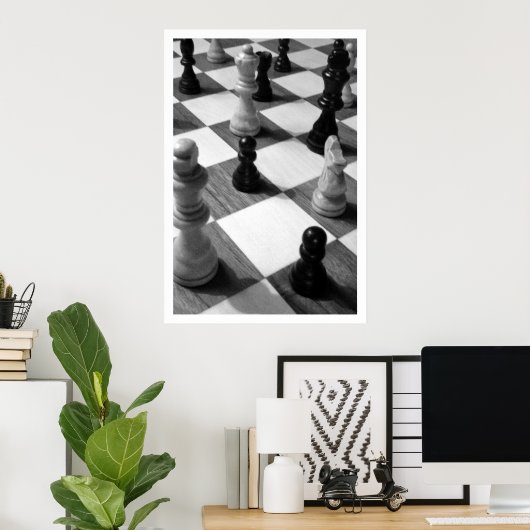 Schachspiel Poster (Heimbüro)