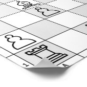 Schachspiel Poster Acht (Ecke)