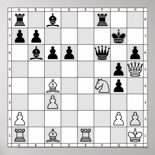 Schachspiel Poster Acht (Vorne)
