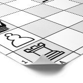 Schachspiel Poster Nine (Ecke)