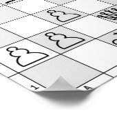 Schachspiel Poster One (Ecke)