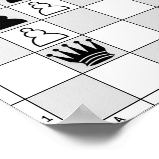 Schachspiel Poster Seven (Ecke)