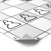 Schachspiel Poster Vier (Ecke)