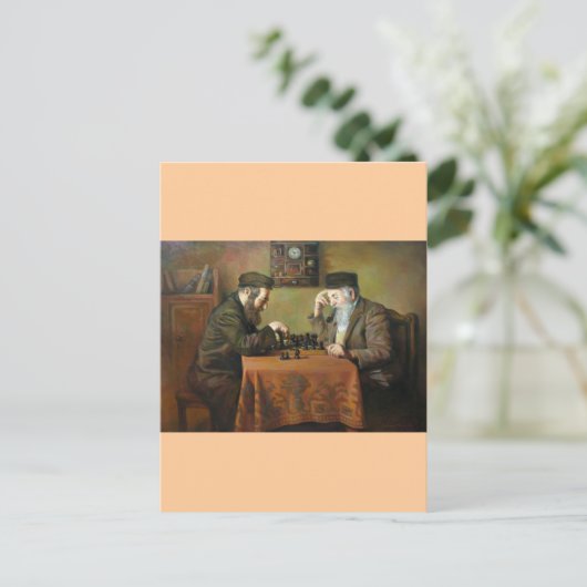 Schachspiel Postkarte (Stehend Vorderseite)