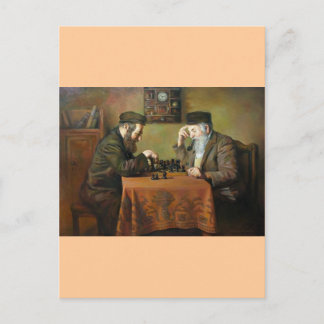 Schachspiel Postkarte