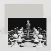 Schachspiel-Postkarte Postkarte (Vorne/Hinten)