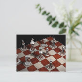 Schachspiel-Postkarte Postkarte (Stehend Vorderseite)