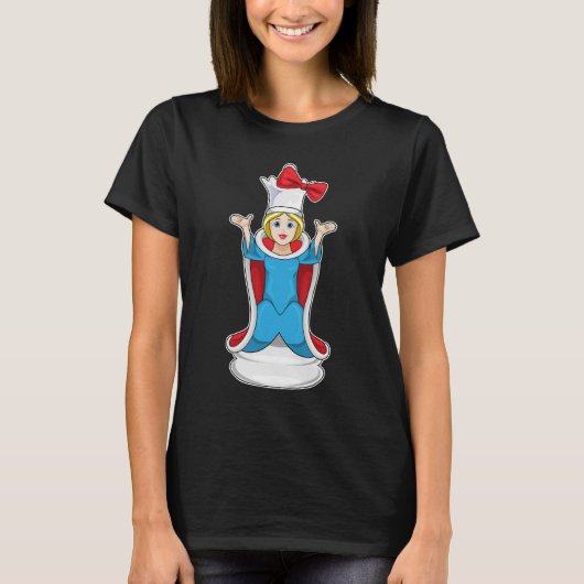 Schachspiel Queen Schach Board T-Shirt (Vorderseite)