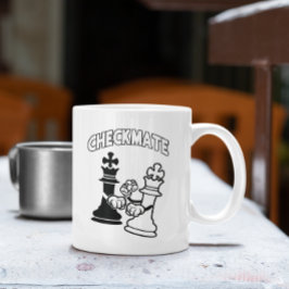 Schachspiel Schach Schachspiel Kunst Schwarz-Weiß Kaffeetasse