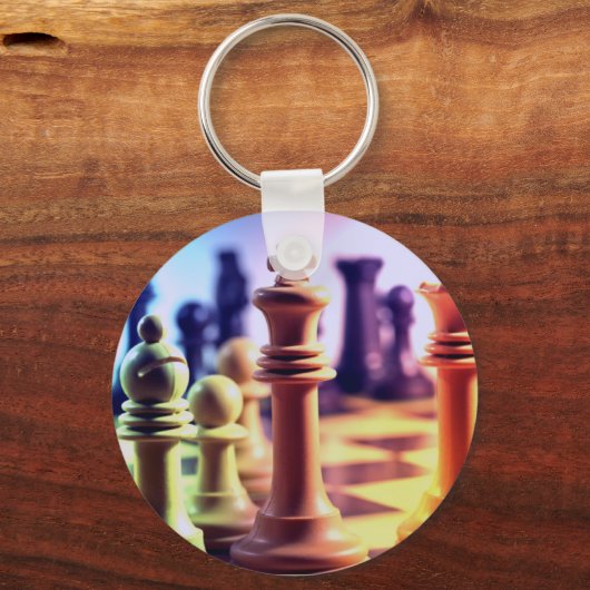 Schachspiel-Schlüsselanhänger Schlüsselanhänger (Vorderseite)