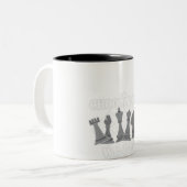 Schachspiel-Strategie Geschenk für Schachspieler Zweifarbige Tasse (Vorderseite Links)