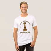 Schachspiel T Shirt — Schachliebhaber (Vorderseite voll)