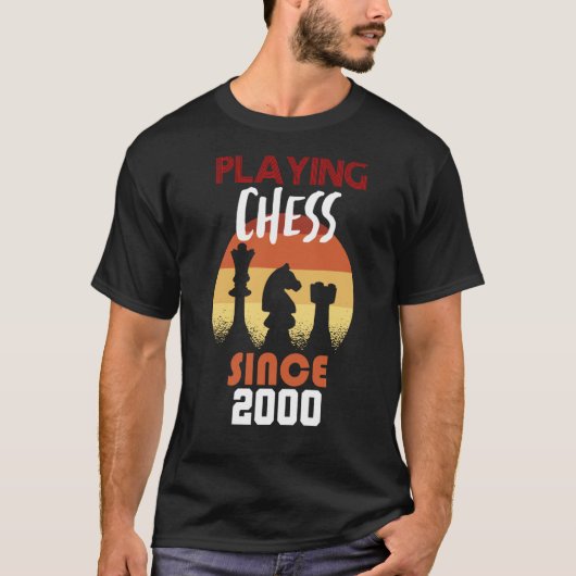 Schachspielen seit 2000 T-Shirt (Vorderseite)