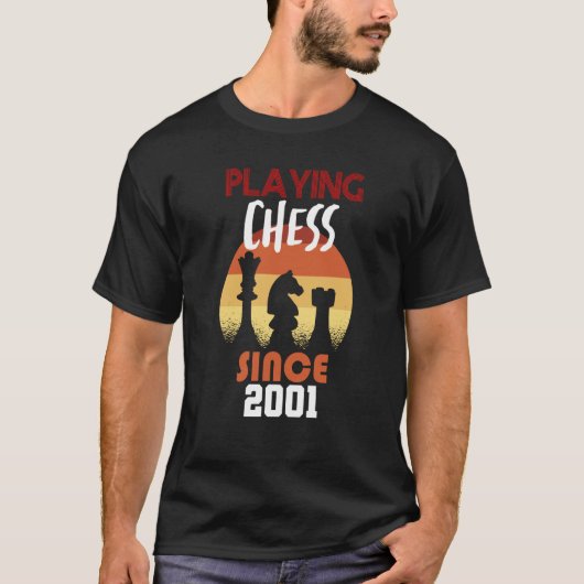 Schachspielen seit 2001 T-Shirt (Vorderseite)