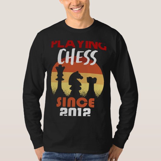 Schachspielen seit 2012 T-Shirt (Vorderseite)