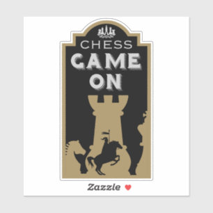 Schachspieler Aufkleber