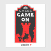 Schachspieler Aufkleber (Blatt)