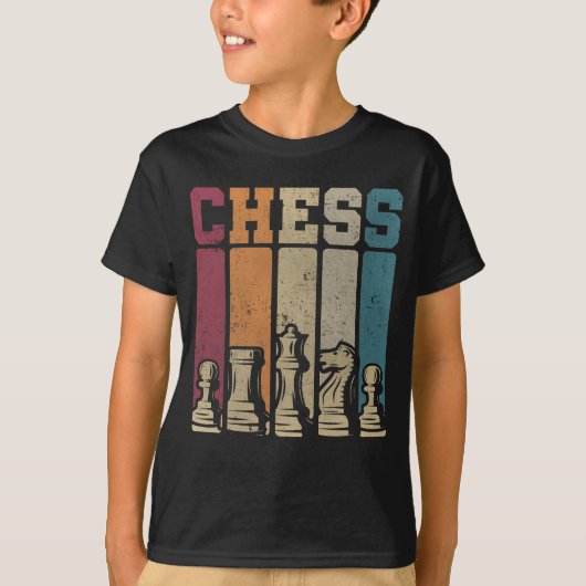 Schachspieler Checkmate Vintage Schachpartien T-Shirt (Vorderseite)
