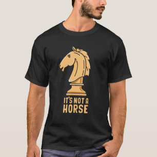 Schachspieler der Ritterfigur Vintage ist kein Pfe T-Shirt