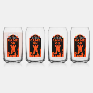 Schachspieler Dosenglas