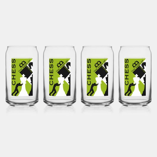 Schachspieler Dosenglas (Hinten)