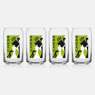 Schachspieler Dosenglas