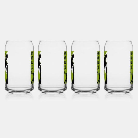 Schachspieler Dosenglas (Links)