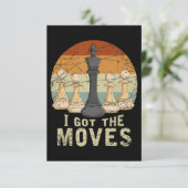 Schachspieler Einladung (Stehend Vorderseite)