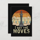 Schachspieler Einladung (Vorne/Hinten)