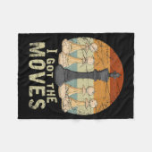 Schachspieler Fleecedecke (Vorderseite (Horizontal))