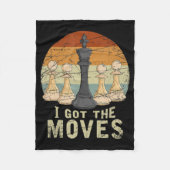 Schachspieler Fleecedecke (Vorderseite)