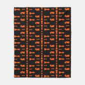 Schachspieler Fleecedecke (Vorderseite)