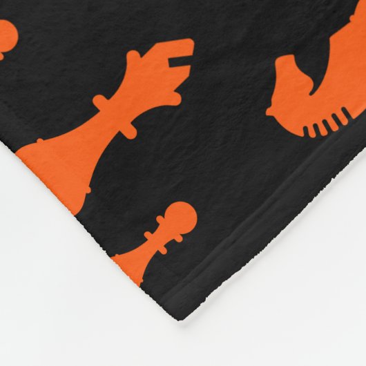 Schachspieler Fleecedecke (Ecke)